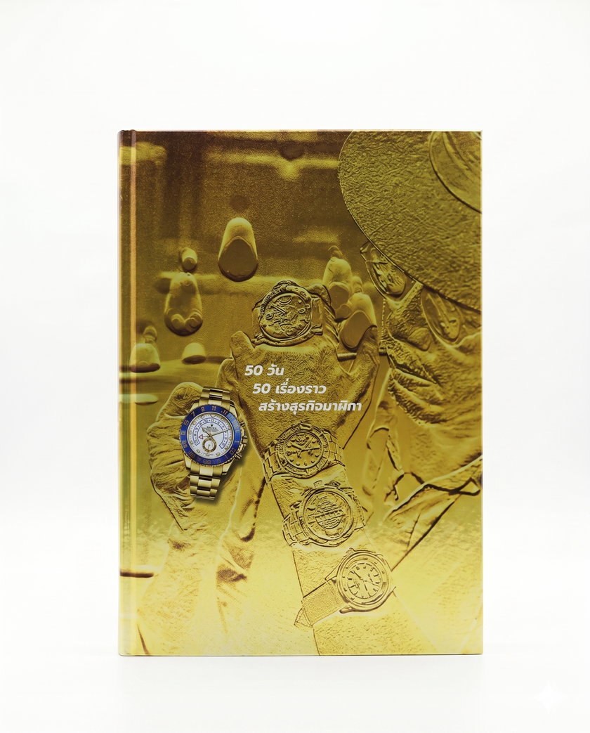ตำราคู่หนังสือปกแข็ง 50 วัน 50 เรื่องราวการสร้างธุรกิจนาฬิกา R0LEX